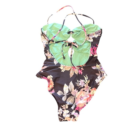 BECCA Spring Fling Floral Cut Out One Piece Swimsuit - Picture 4 of 10